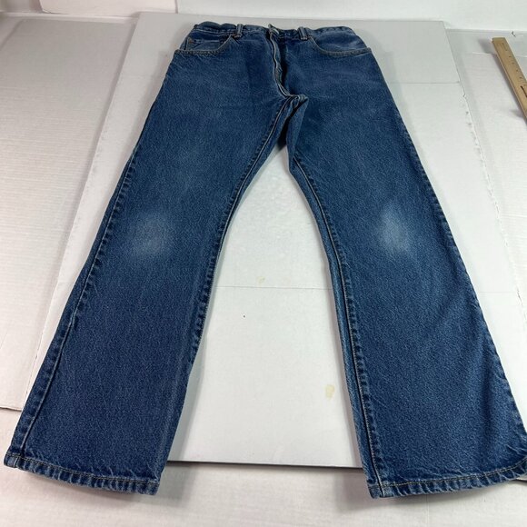 Levi's Jeans Men's 29 x 29* 517 Boot Cut Blue Faded Cotton Denim Tag 32 x 30 - Picture 1 of 16